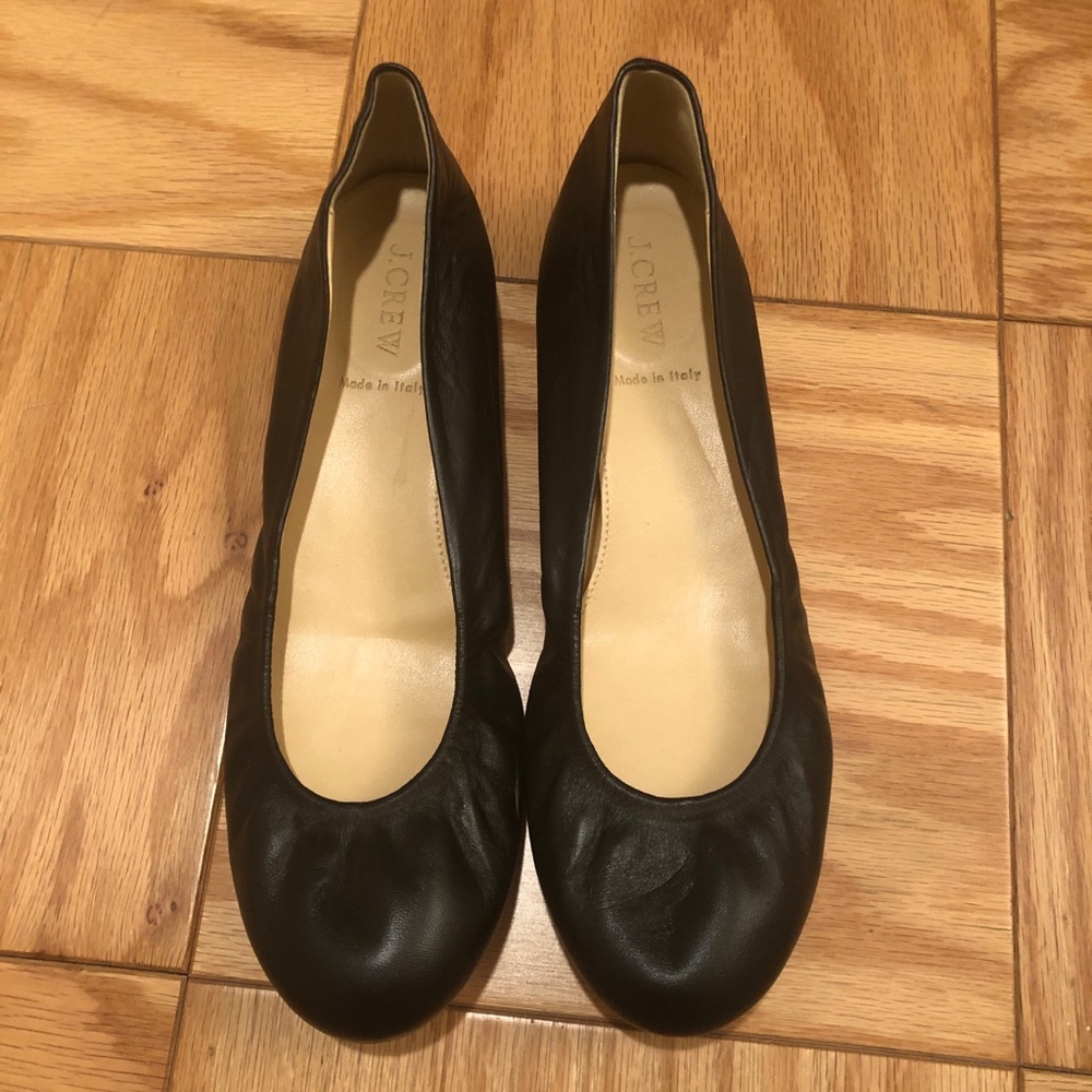 J. Crew Cece flats black size 9